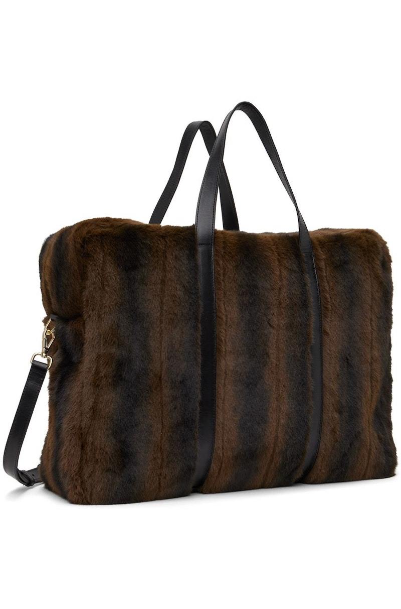 ernest w baker fur コート Ernest W. Baker Brown Faux-Fur Coat Ernest W. Baker