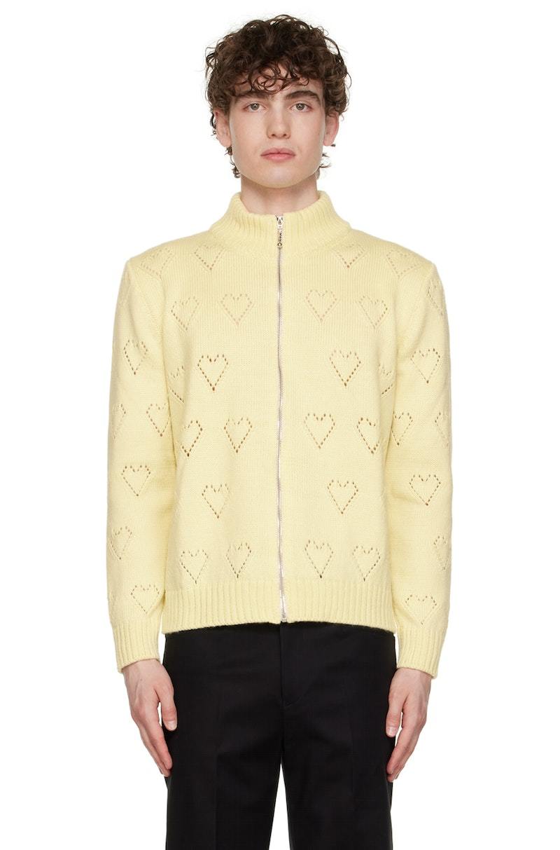 トップス ERNEST W. BAKER Hearts knit cardigan S ERNEST W. BAKER Hearts knit cardigan S