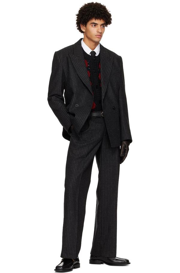 Ernest W. Baker Black & Red Rose Cardigan - Black/Red | Garmentory