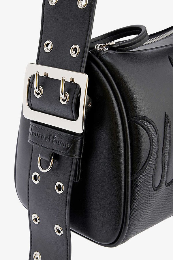 ショルダーバッグ・ポシェット House of Sunny Solar Quilting Eyelet Crossbody VOL20186 House of Sunny The Solar Bag - Jet Black | Garmentory