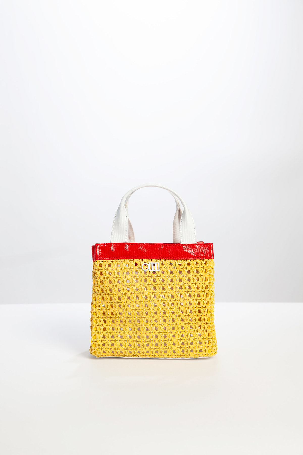 Solid and Striped The Louisa Faux Leather Woven Mini Tote