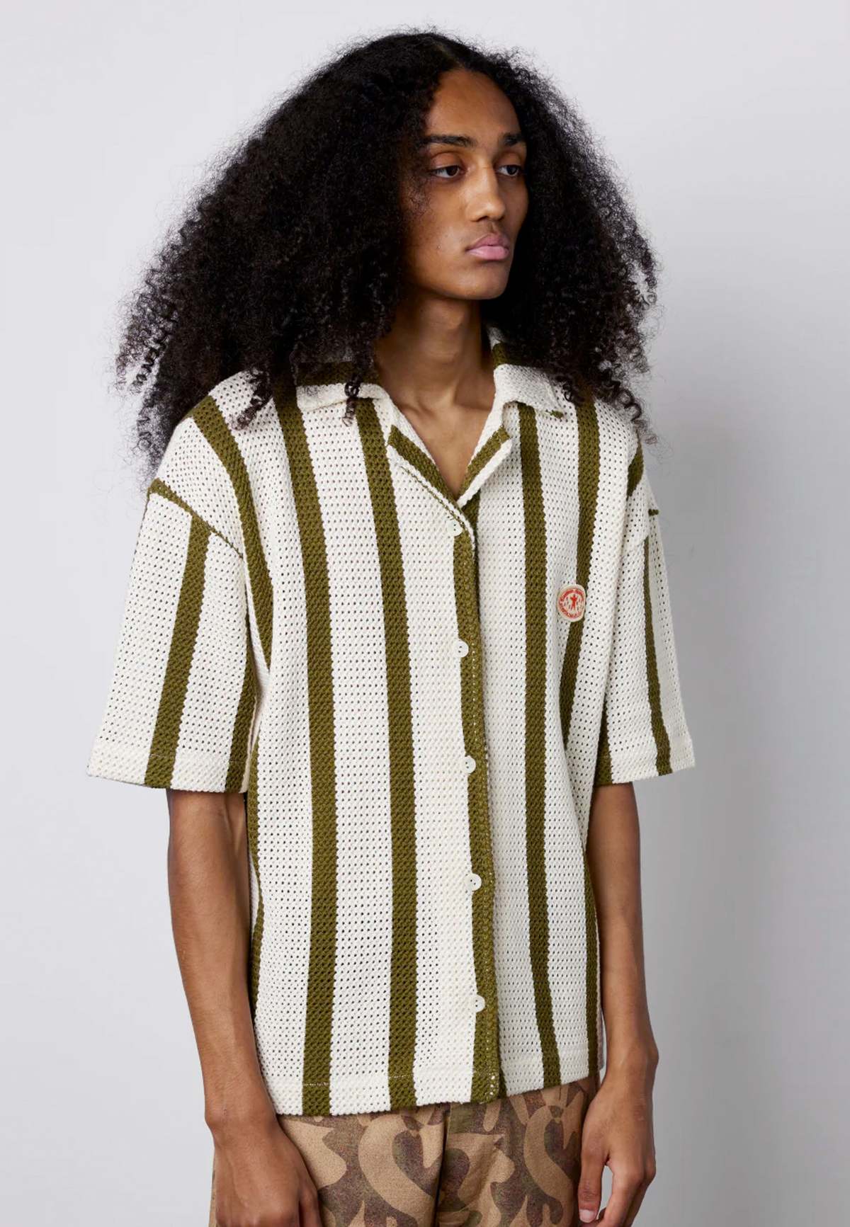 DAMSON MADDER Stripe Knit Shirt - Multi | Garmentory