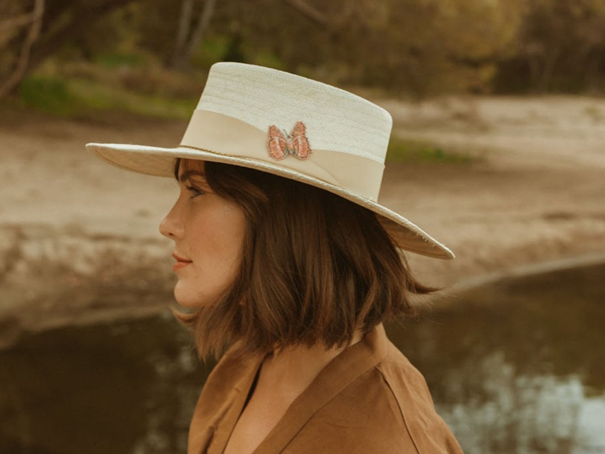 NWT Freya x Mignonne Gavigan Straw Butterfly Hat Freya Butterfly Hat | Garmentory main image 2