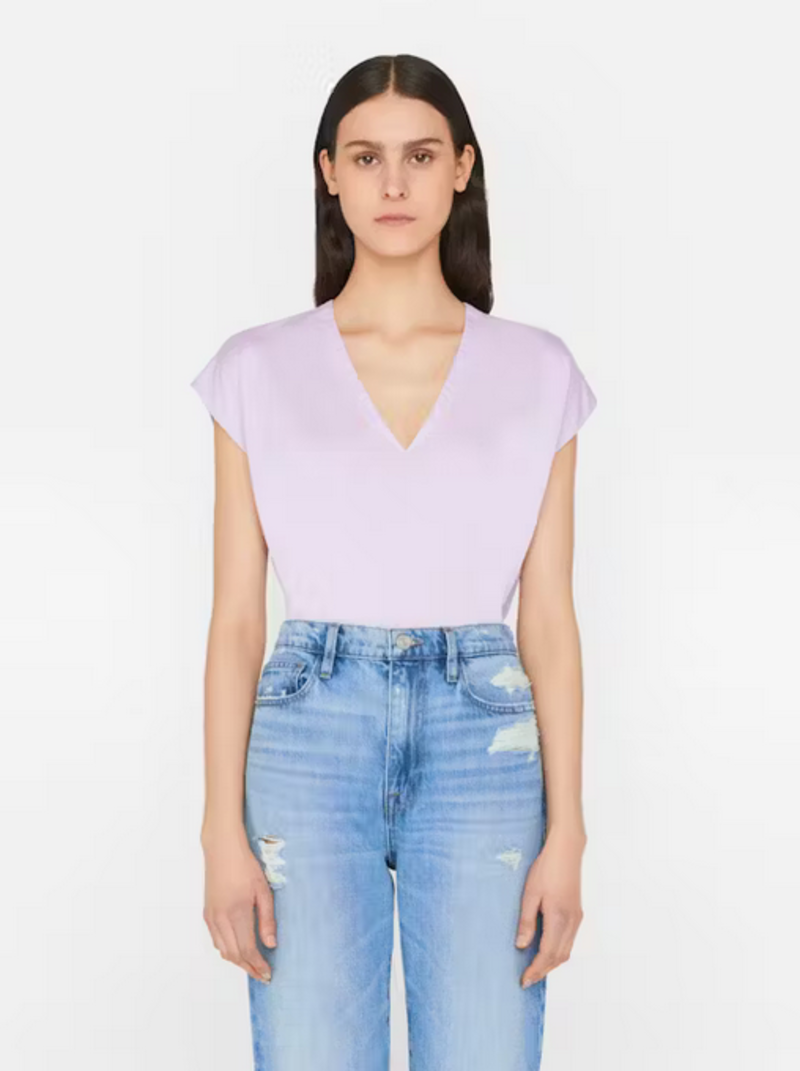 FRAME Denim Le Mid Rise V - Lilac | Garmentory