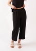 Amanda Moss Edie Linen Pants - Black - Thumbnail 1