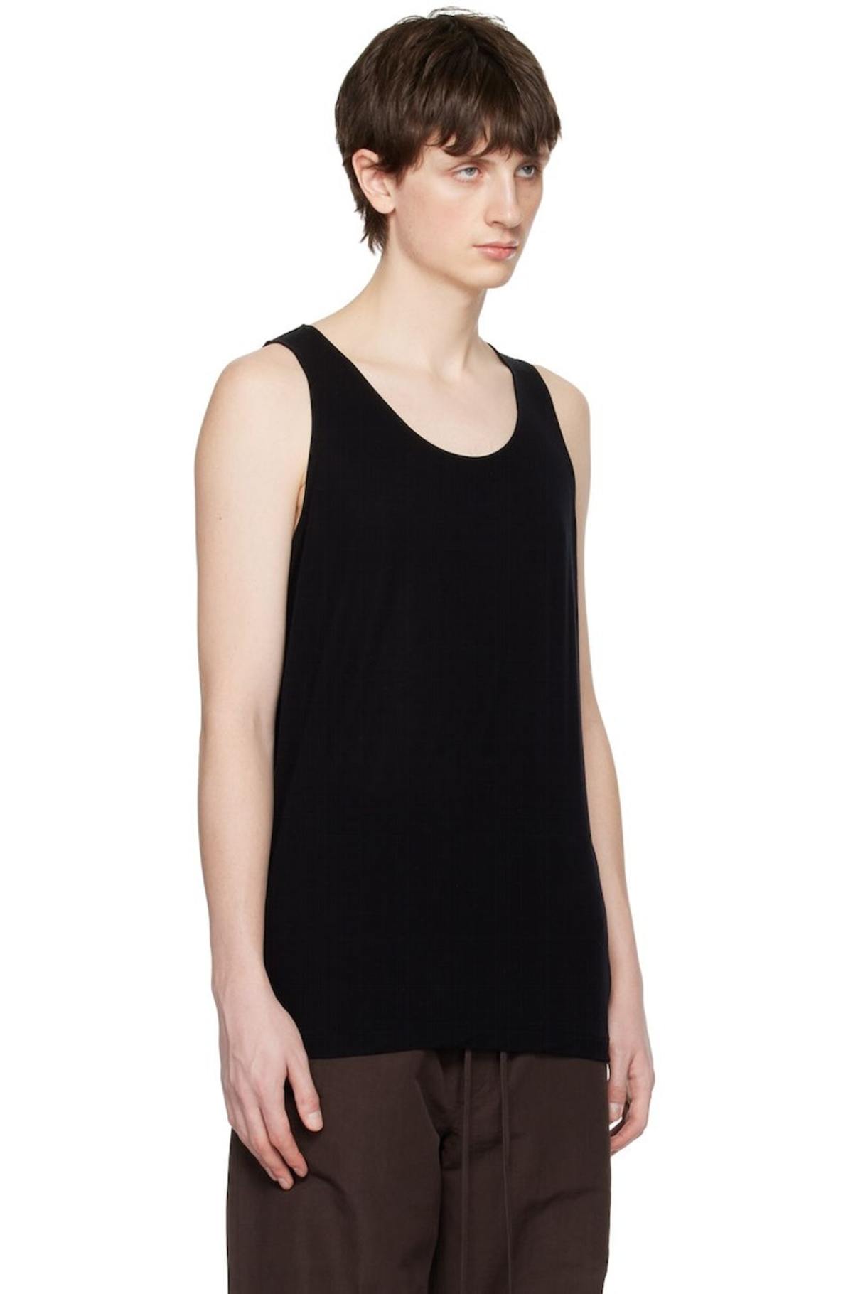 Auralee Navy Super Soft Tank Top - Dark navy | Garmentory