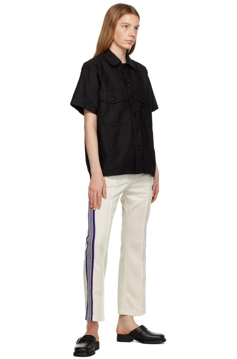 Needles White Narrow Track Pants - Ice white | Garmentory
