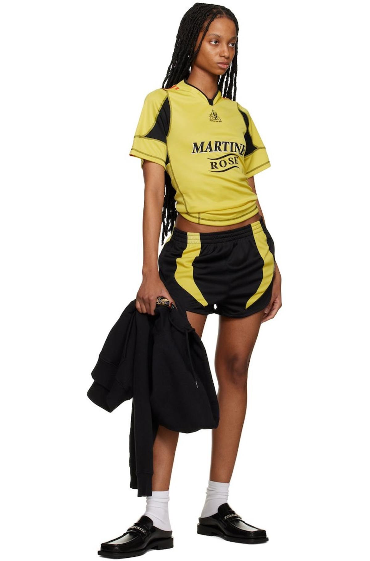 Martine Rose Yellow Shrunken T-Shirt | Garmentory