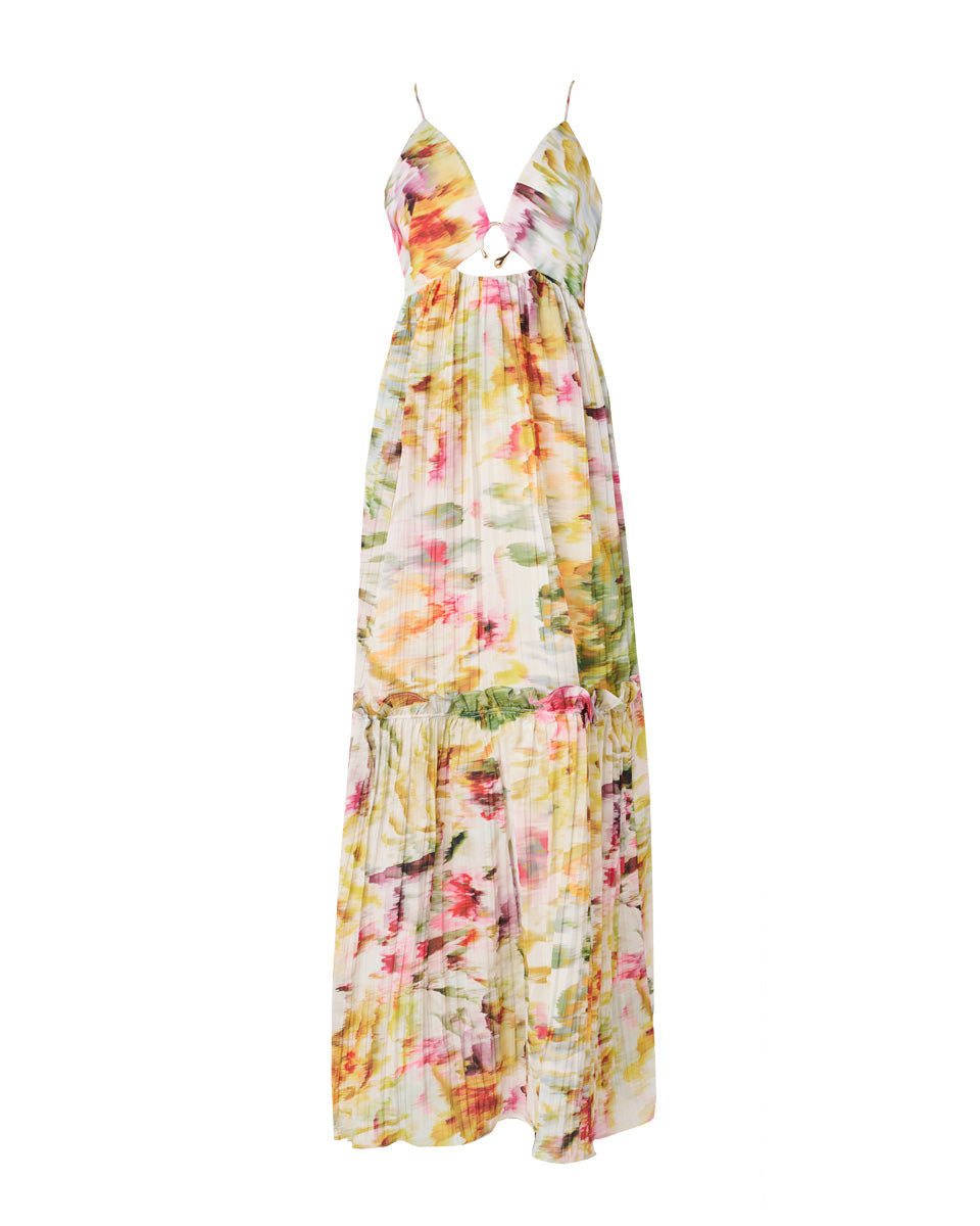 acler Ferland Dress - Monet Garden Print | Garmentory