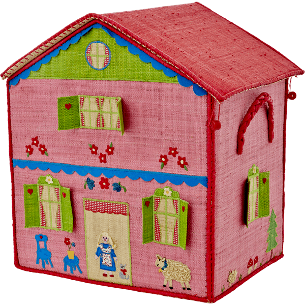Kids Rice Large Toy Basket Pink Cottage Design Garmentory