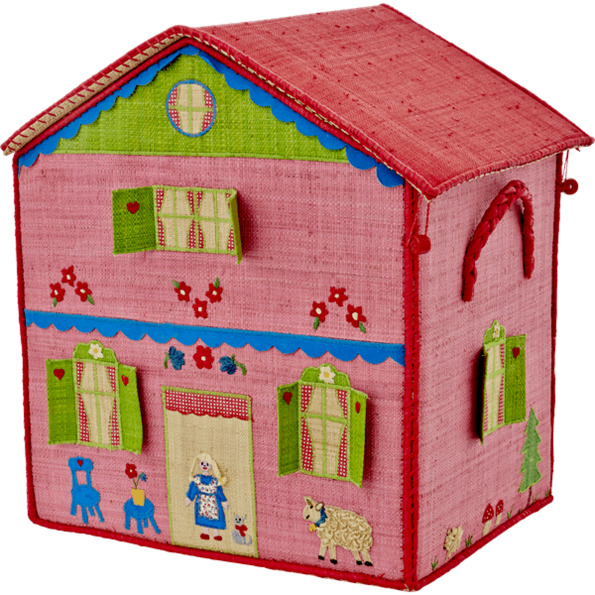Kids Rice Large Toy Basket Pink Cottage Design Garmentory