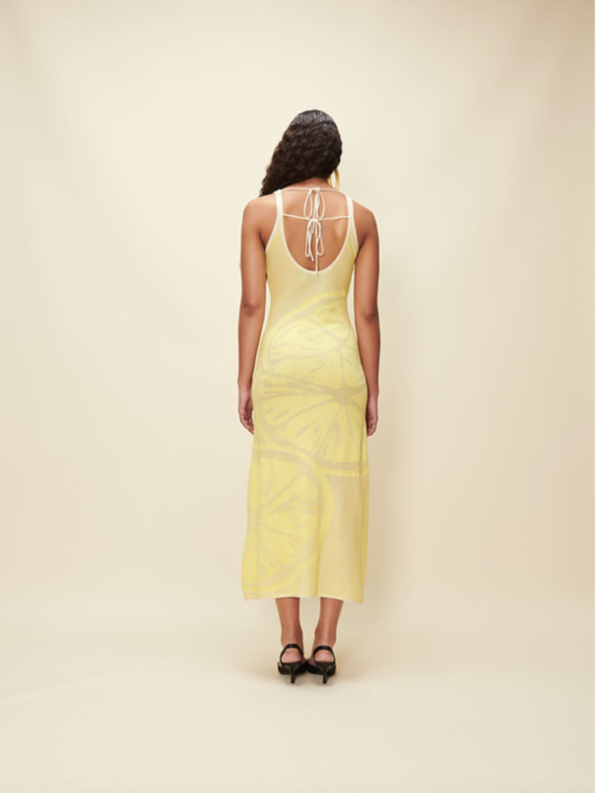 ワンピース House of Sunny Lemons on a Plate Sleeveless Dress Yellow House of Sunny Lemons on a Plate Hockney Dress - Yellow
