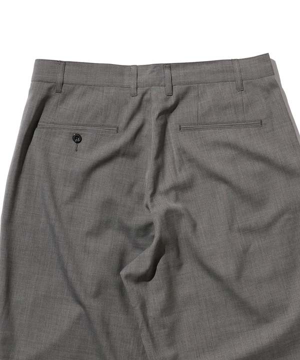 Beams Plus Wool Tropical 2 Pleats Shorts - Grey | Garmentory