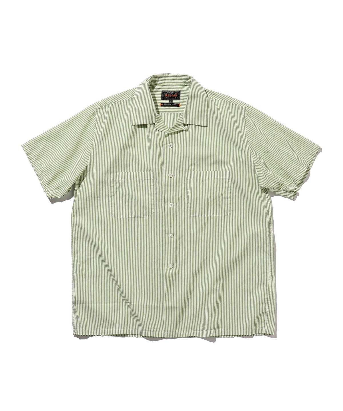 トップス OVY Stripe Open Collar ShortSleeve Shirt Stripe Open Collar Short Sleeve Shirt | OVY