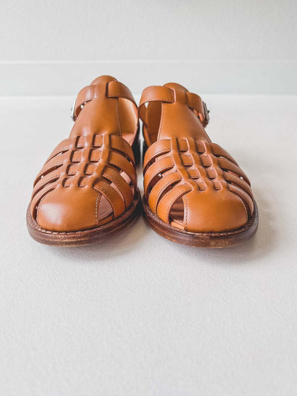 Deep Lake CHURCHS KELSEY LEATHER FISHERMAN SANDALS SIZE 37.5  display picture 1