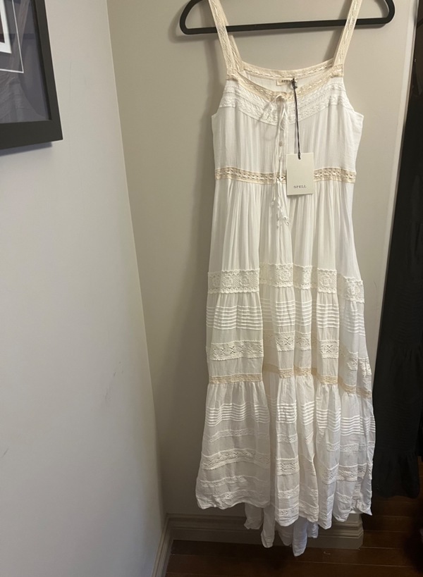 spell prairie lace dress SPELL Prairie Gown XS (0-2) Like new