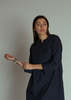 Aequamente Cotton Pullover Dress - Navy - Thumbnail 1