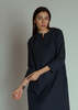 Aequamente Cotton Pullover Dress - Navy - Thumbnail 2