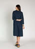 Aequamente Cotton Pullover Dress - Navy - Thumbnail 4