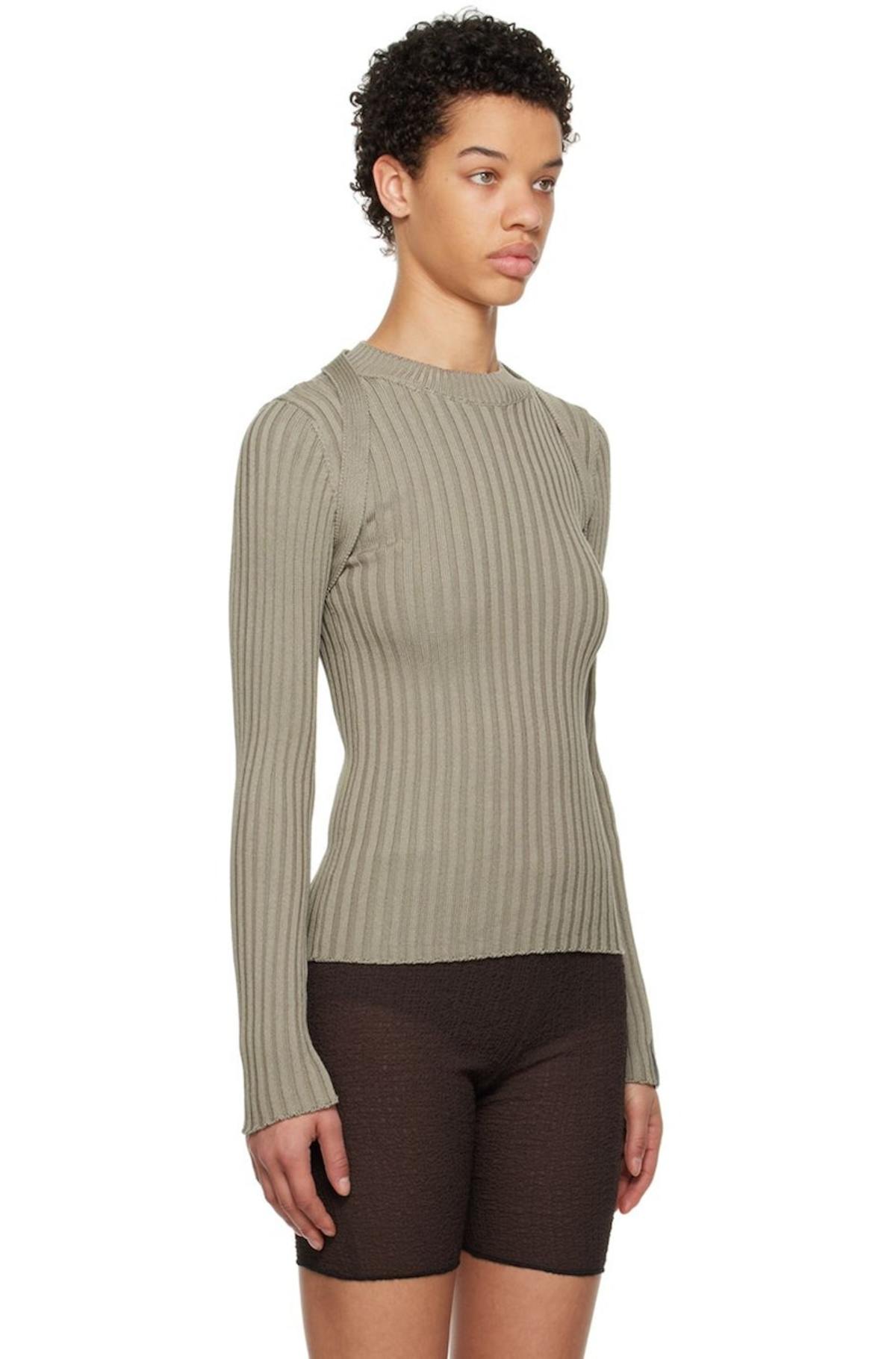 Paloma Wool Green Denys Sweater - Dark Grey | Garmentory