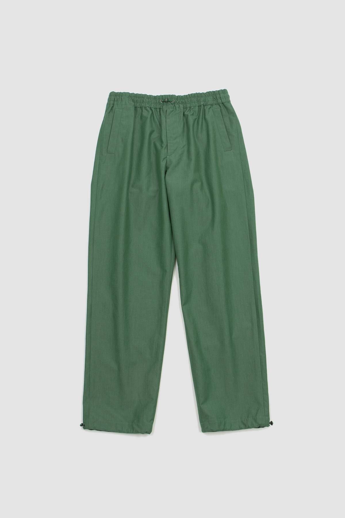 Auralee Finx Tussah Chambray Easy Pants - Light Green | Garmentory