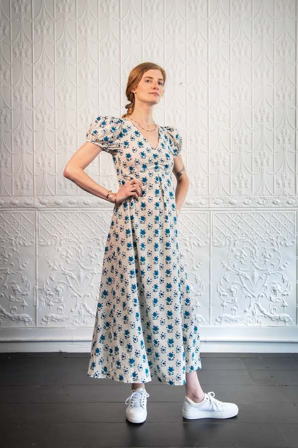 Matta NY Alice Myra Dress Blue Flower Garmentory