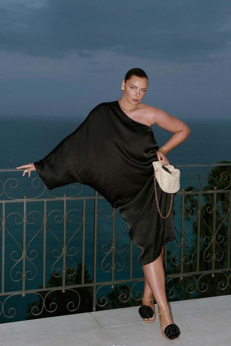 anine bing dress black Eliana Mini Dress