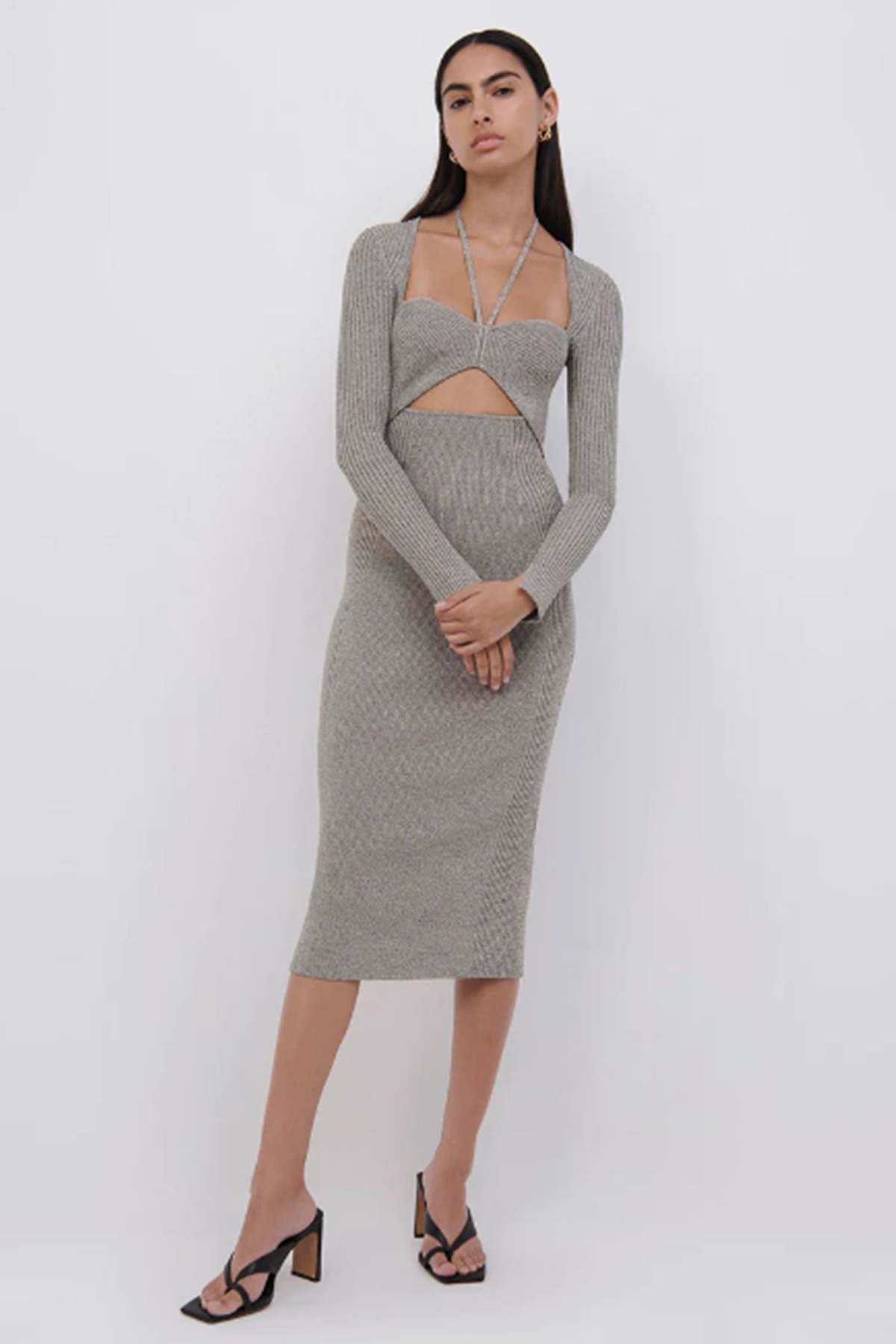 Jonathan Simkhai Danika Marled Compact Rib Dress