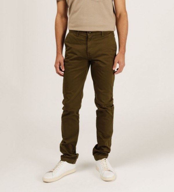 dark olive chinos