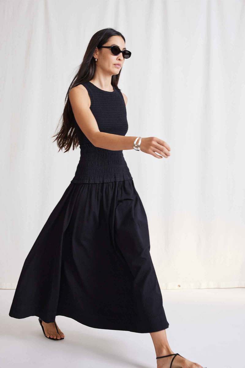 knee length dresses for ladies Siempre Tank Maxi Dress, Thyme – SOTE main image 0