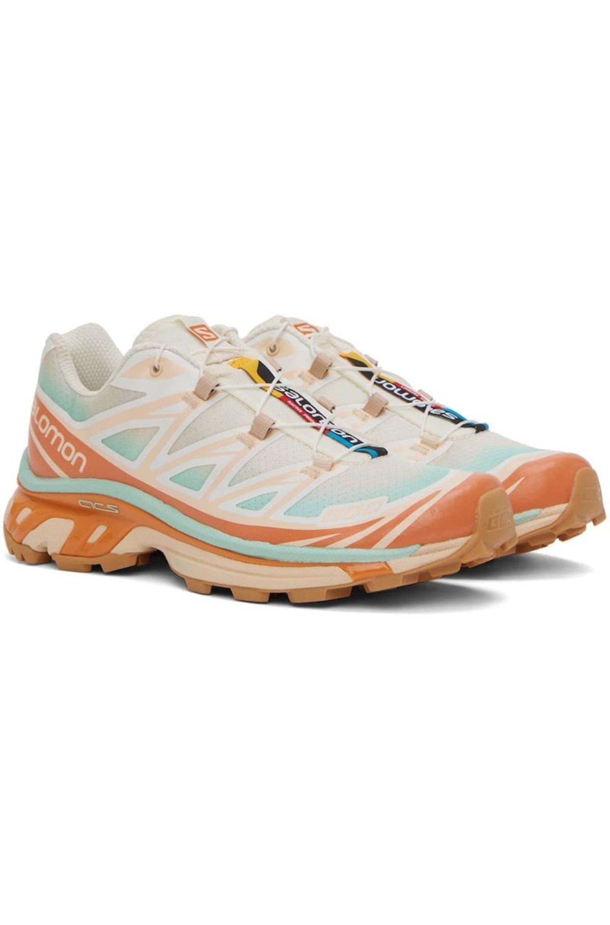 Salomon S-Lab XT-6 Skyline Vanilla Ice Sun Orange 416298 Mens 11 Yellowing* Salomon XT6 Skyline Vanilla Ice/Yucca/Sun Baked Size... | Depop main image 3