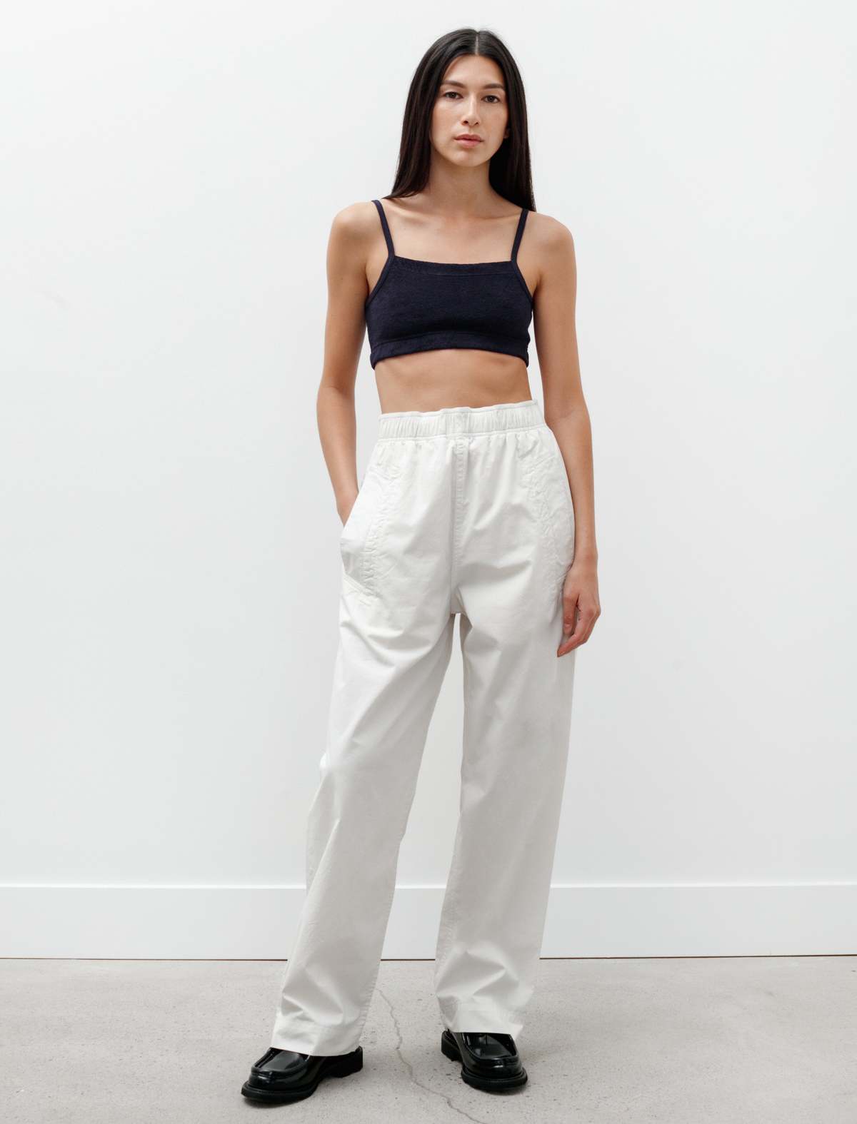 Margaret Howell｜CHINO PANTS (MHL WIDE LEG JOGGER - OFF Off white cotton wide leg jogger | MHL. by Margaret Howell