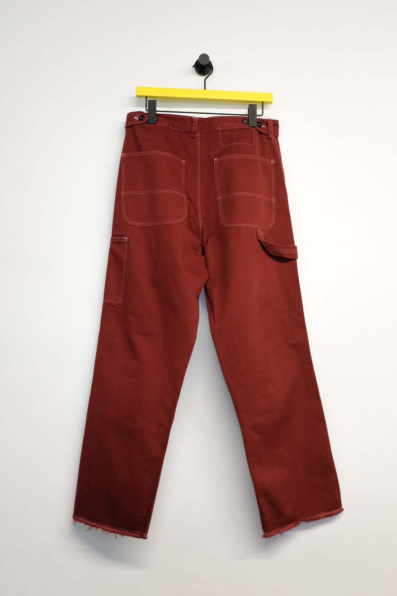 Camiel Fortgens Red Heavy Twill Worker Pants - Brick | Garmentory