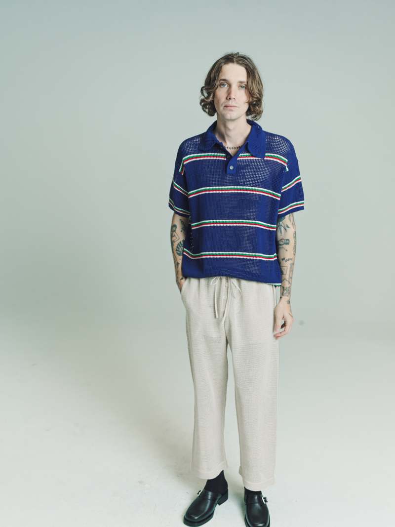 絶妙なデザイン Knit BODE Lattice Garmentory | Stripe Multi - Polo トップス