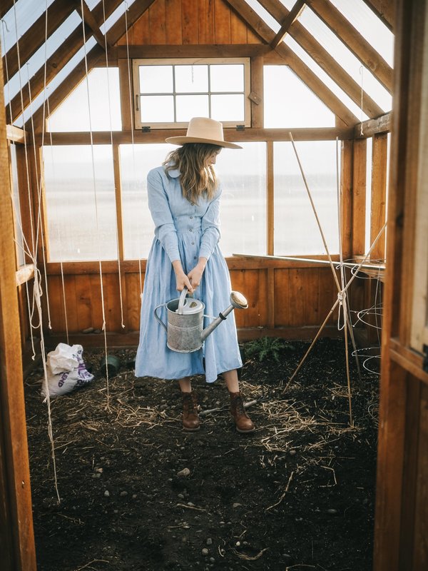 vintage dress Vintage Laura Ashley Dress - blue | Garmentory