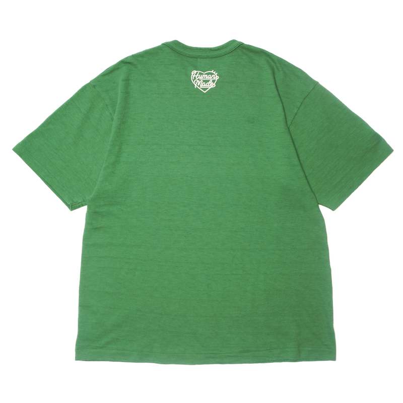 トップス 24ss HUMAN MADE COLOR T-SHIRT GREEN XL HUMAN MADE Color T-Shirt in Green | SVD USA