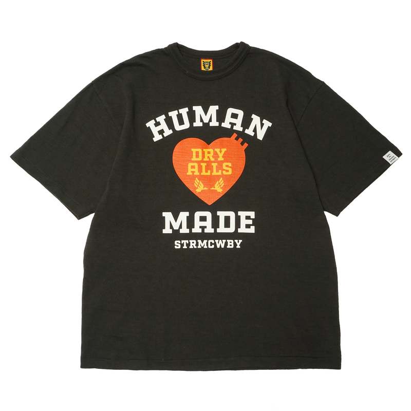 【関税込み】HUMAN MADE Cotton T-shirt with logo HM27TE019BK_01_6b7f1bb2-ccbc-