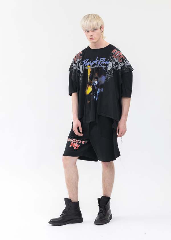 DISCOVERED Wide Band Tee - Style 2/Black | Garmentory