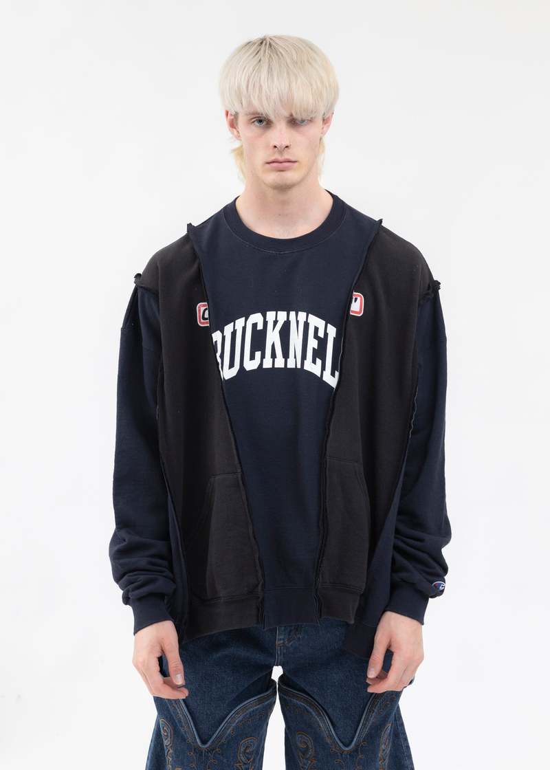 DISCOVERED Wide College Sweat - Style 1/Black | Garmentory