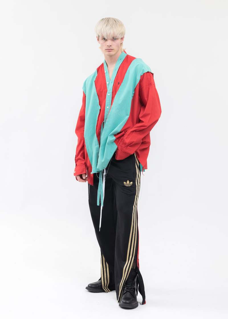 DISCOVERED Docking Wide Track Pants - Black | Garmentory