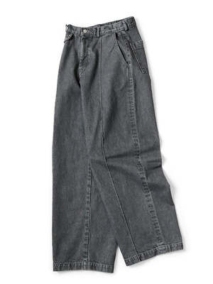 Kapital 14oz Denim Boogie Day Buggy Pants - Black | Garmentory