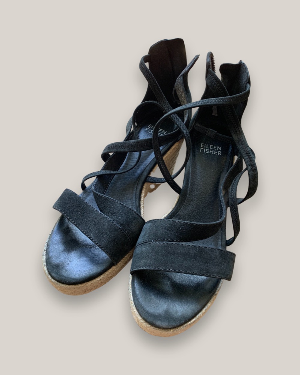 Eileen fisher margo suede wedges shop