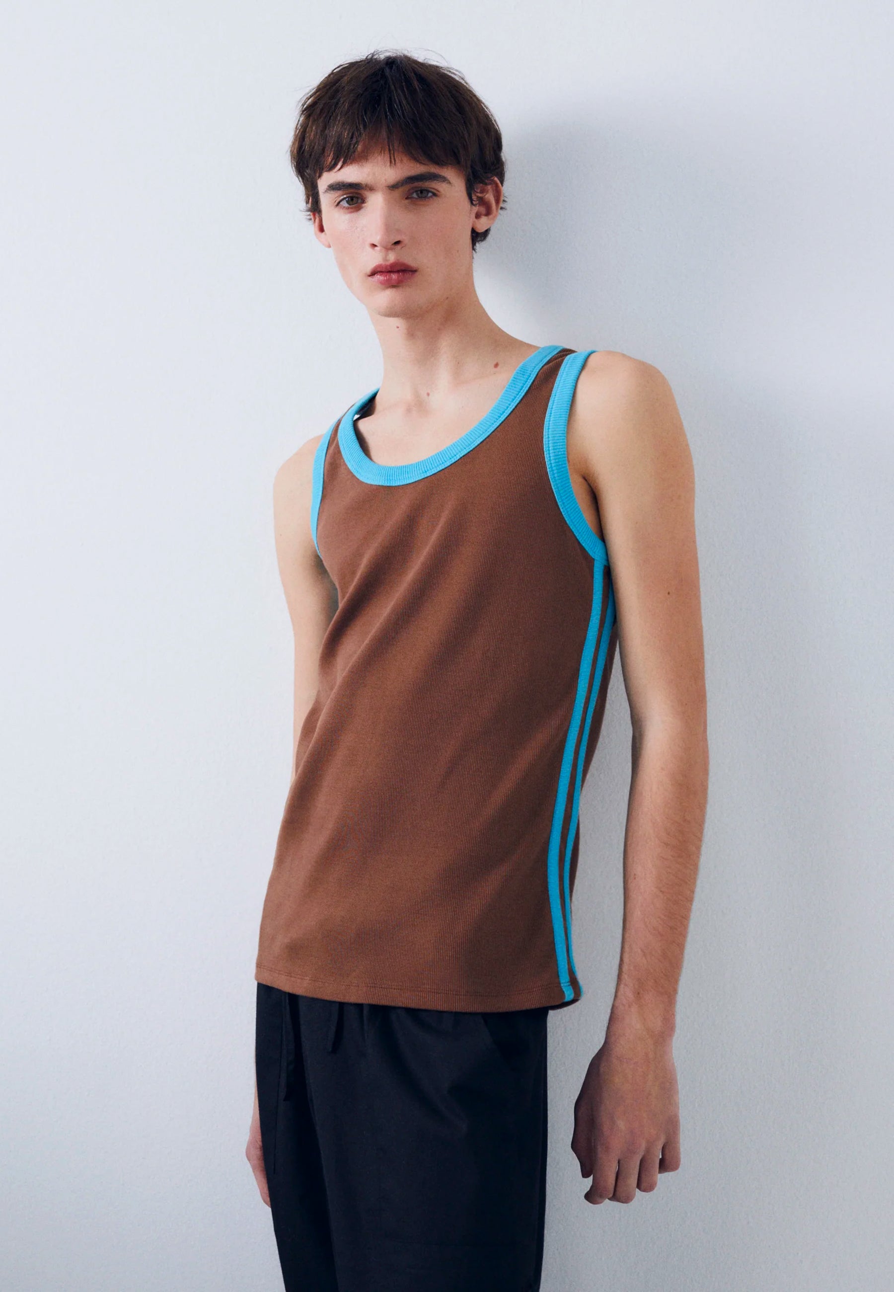 Gimaguas Marsa Tank Top - Brown/Blue | Garmentory