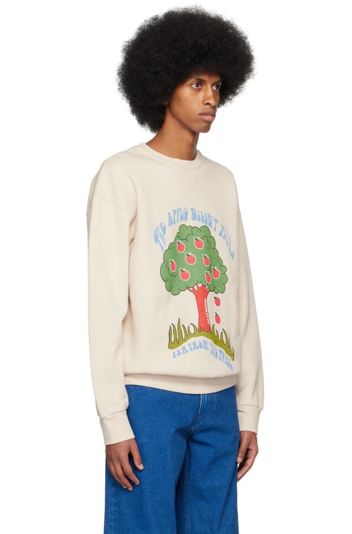 パーカー・フーディ J W ANDERSON MelangA ivory stretch cotton sweatshirt COLOUR BLOCK SWEATSHIRT for Men - JW Anderson sale | Biffi