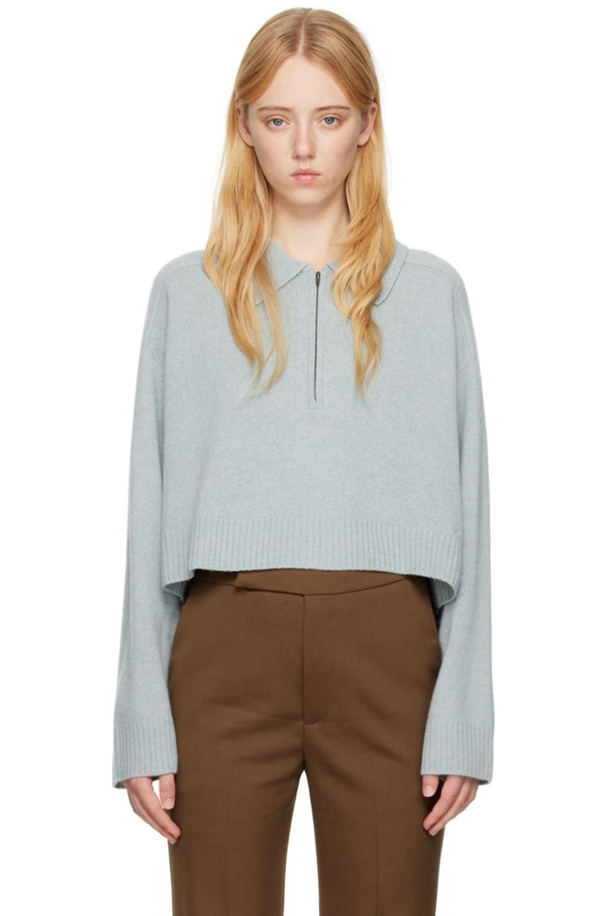 Loulou Studio Banni Sweater - Blue | Garmentory