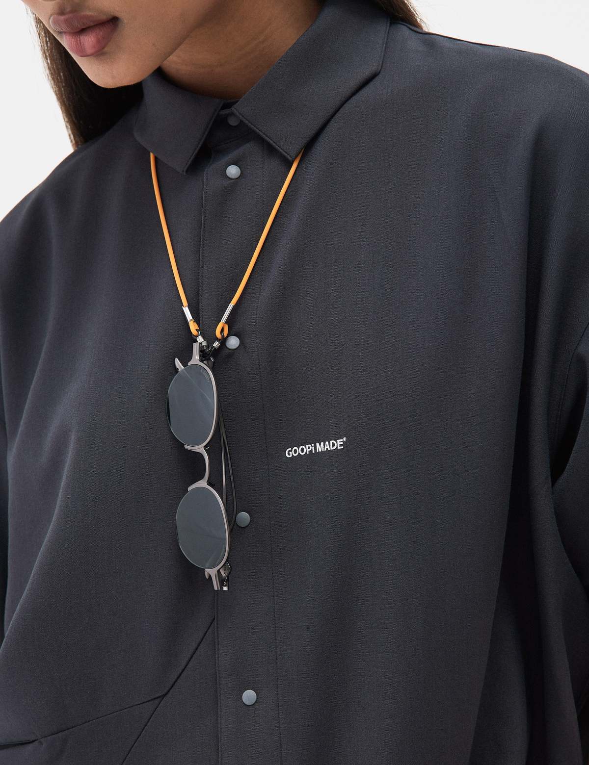 GOOPiMADE GNV-17 SOFTBOX Parabola Big Shirt - Iron Grey | Garmentory