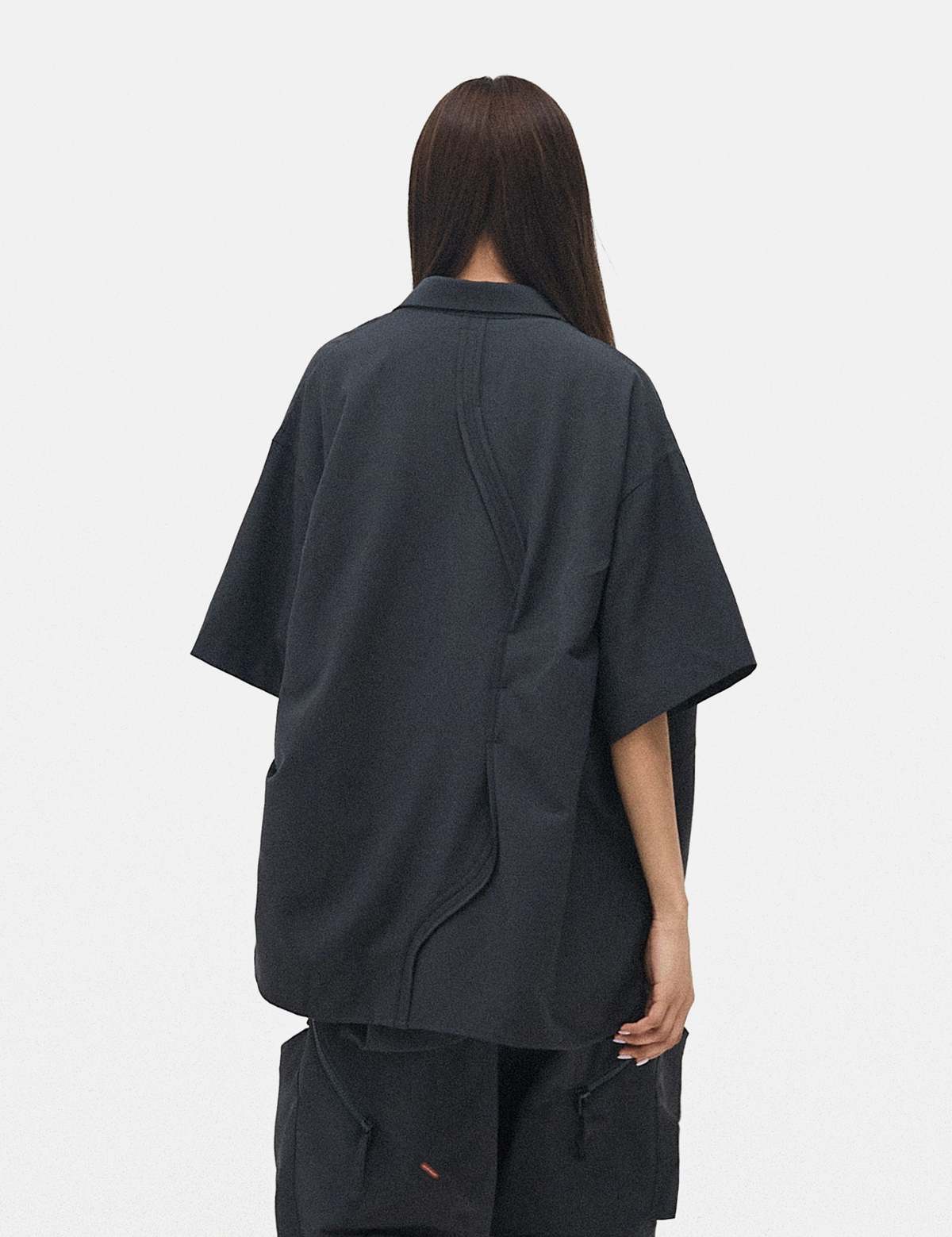 GOOPiMADE GNV-17 SOFTBOX Parabola Big Shirt - Iron Grey | Garmentory