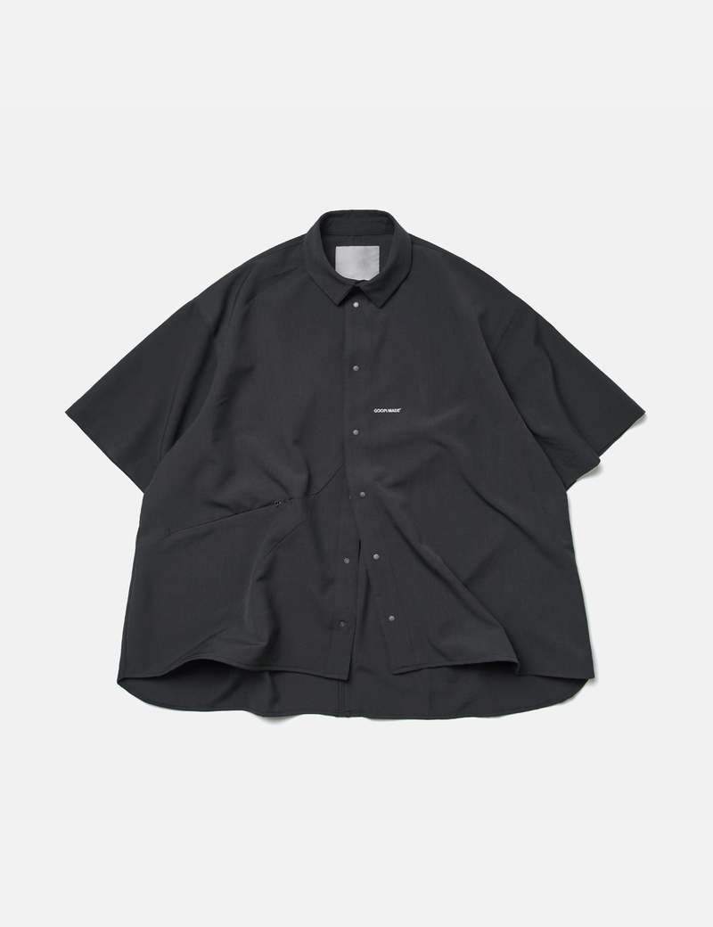 GOOPiMADE GNV-17 SOFTBOX Parabola Big Shirt - Iron Grey | Garmentory
