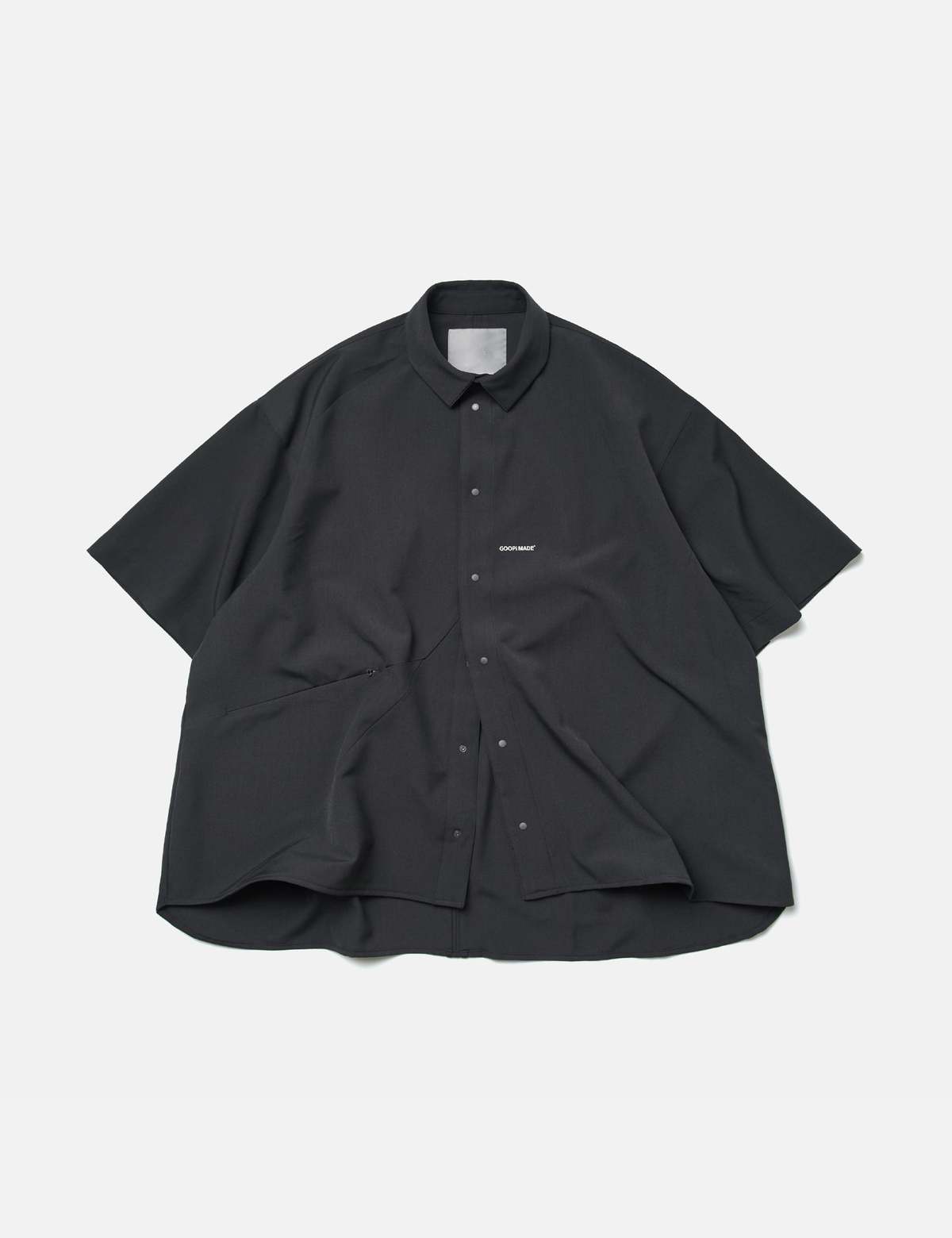 GOOPiMADE GNV-17 SOFTBOX Parabola Big Shirt - Iron Grey | Garmentory