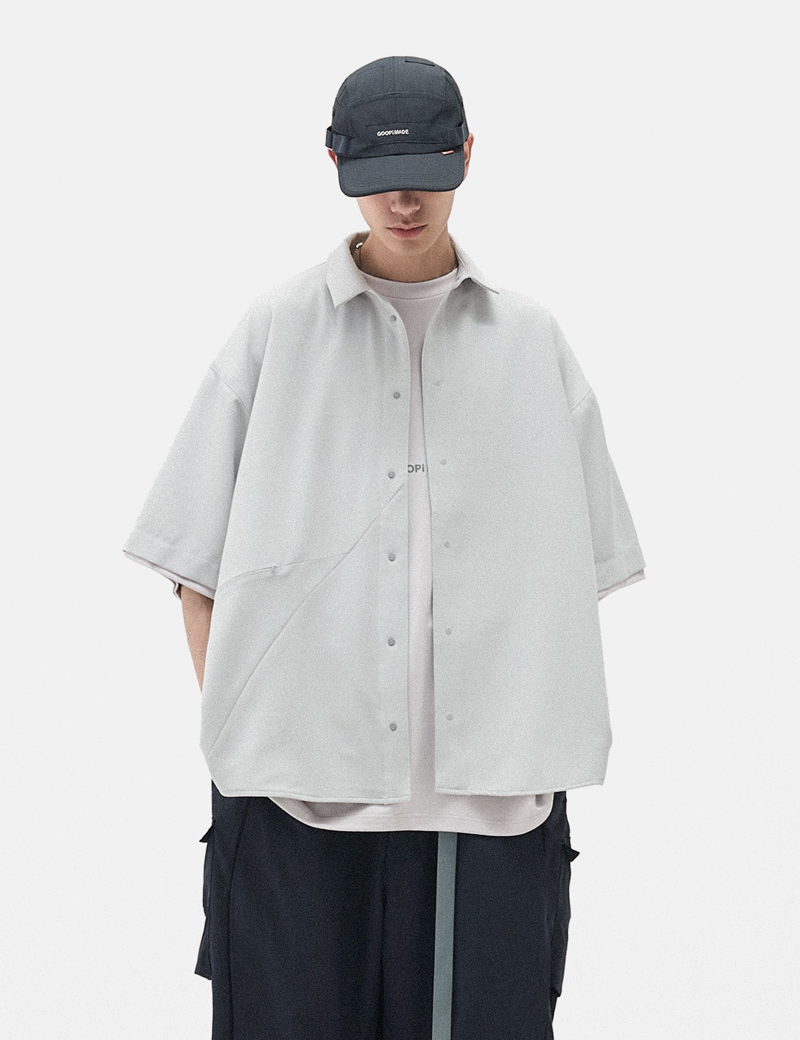 GOOPiMADE GNV-17 SOFTBOX Parabola Big Shirt - Tech-Grey | Garmentory